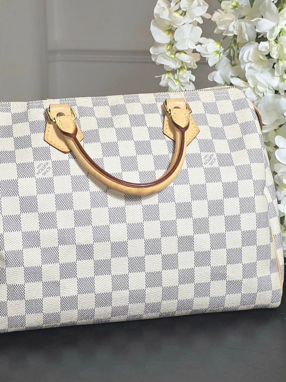 Louis Vuitton Speedy 30 Handbag Damier Azur